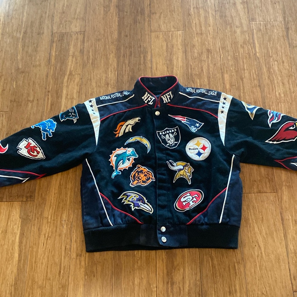 NFL  patched all team embroidered boys jacket
